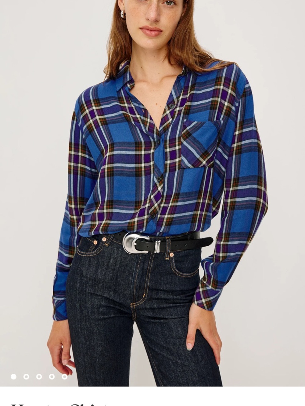 Rails Blue Plaid Button-Down Shirt